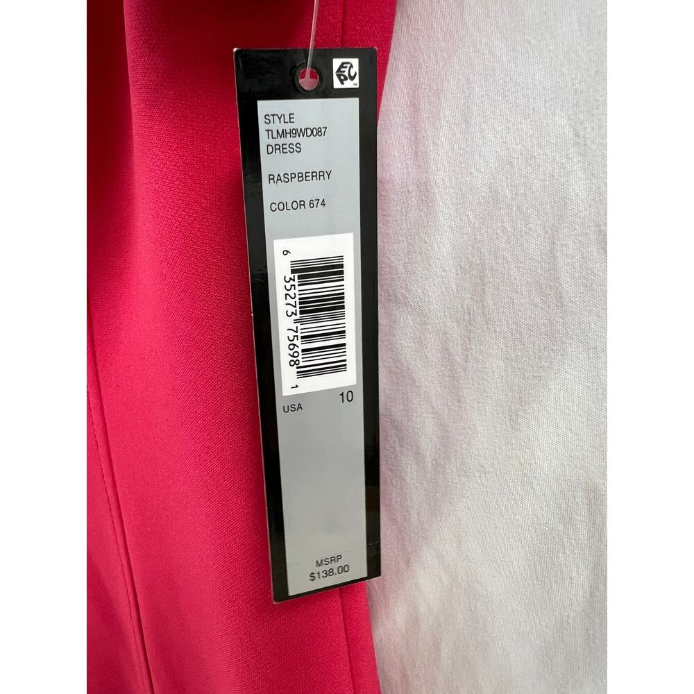 NWT Tahari ASL Fit and Flare Raspberry Dress size… - image 5